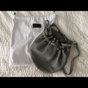 Alexander Wang dark grey/gunmetal Diego bag LARGE